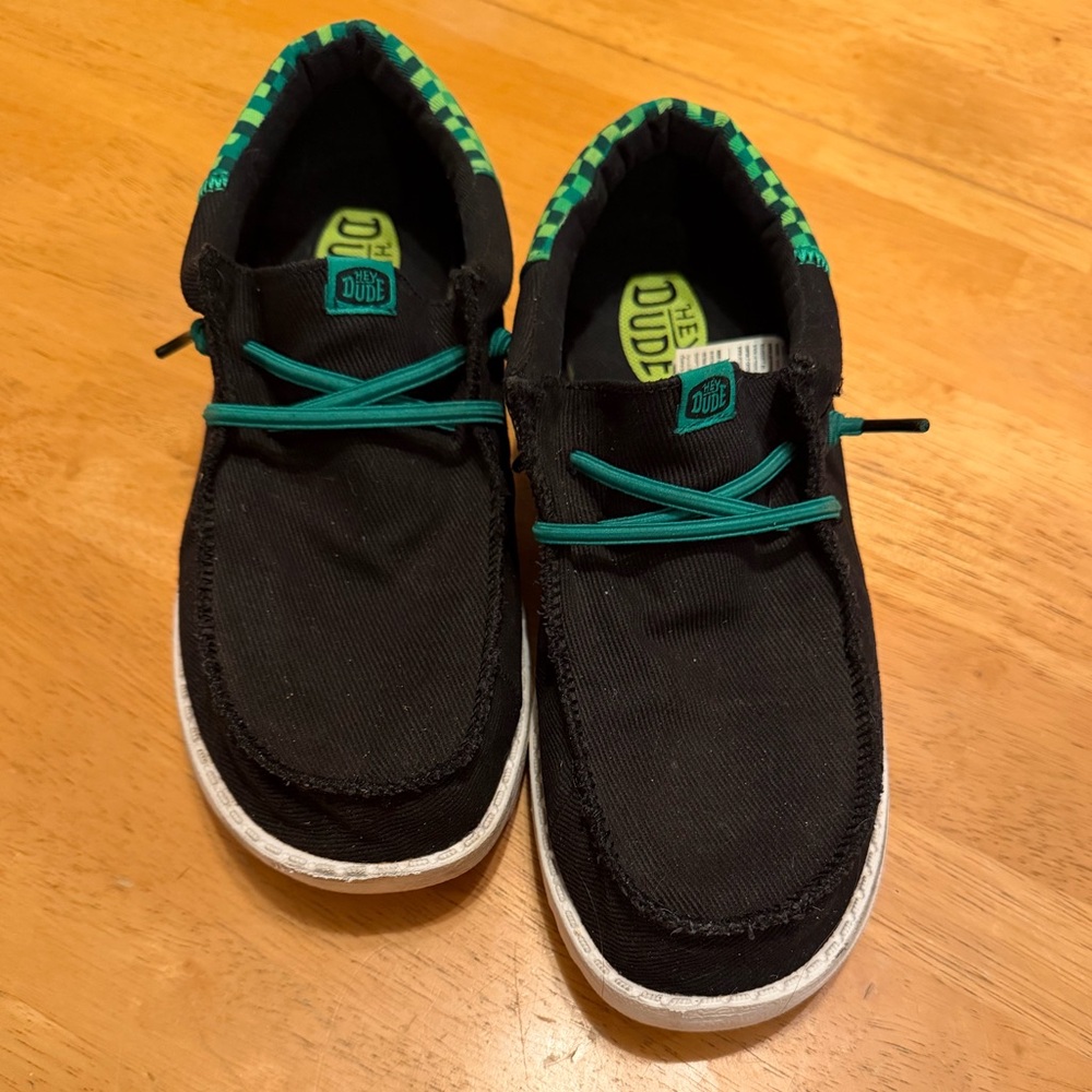 Hey Dude Kids Black Slip-On Sneakers ‘mincraft’